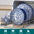 thumbnail image 4 of MALACASA 16 Piece Dinnerware Set for 4, Hand Painted Blue and White Porcelain Dish Set, Plates and Bowls Sets Safe for Dishwasher, Dishes, 4 of 8