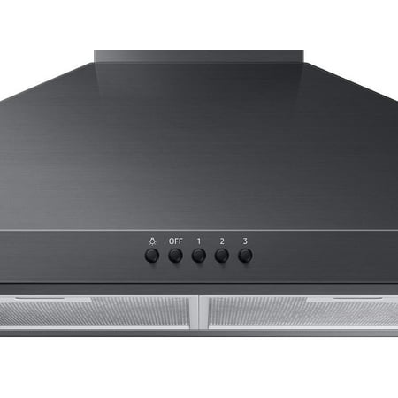 Samsung - 30" Convertible Range Hood - Black Stainless Steel