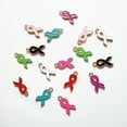 thumbnail image 4 of YIEMEEN 100x/set Cancers Awareness Charm Mixed Color Ribbon Pendants Awareness Ribbon Charm Jewelry Findings DIY Project, 4 of 21