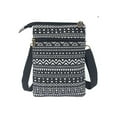 thumbnail image 4 of LAVA Small Crossbody Purse for Women Men Canvas Cell Phone Wallet Bags with Adjustable Shoulder Strap (Black), 4 of 11