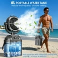 thumbnail image 5 of Misting Fan Portable Rechargeable w/Remote Control 3 LED Light 6L Bucket & Timer, 5 of 6