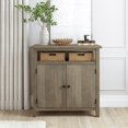 thumbnail image 2 of Xavier Rough Sawn Wash Wood Console Cabinet, 2 of 3