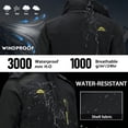 thumbnail image 5 of TACVASEN Men's Winter Ski Snow Jackets Heavyweight Waterproof Warm Fleece Hiking Coat with Hood Multi-Pockets Black Gray L, 5 of 7