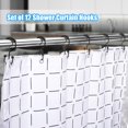 thumbnail image 5 of Ganchos Para Cortinas De Ducha Ganchos Para Cortinas De Ducha Negros De Doble Cara Juego De 12 Ganchos De Ducha De Acero Inoxidable A Prueba De Herrumbre Para Cortina Y Revestimiento Cromo, 5 of 5