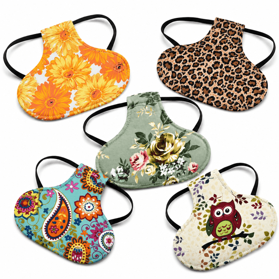 5pcs Chicken Saddle Hen Apron Hen Feather Protector with Elastic Straps Hen Wing Feather Protector