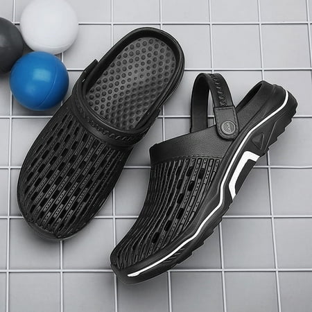 

Slippers men‘s summer trendy men‘s driving hole sandals outdoor wear dual-use closed toe non-slip beach sandals