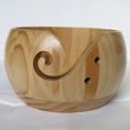 thumbnail image 1 of Tazón de antideslizante perfecl Crochet herramientas de almacenamiento organizador suave remolino madera, 1 of 7