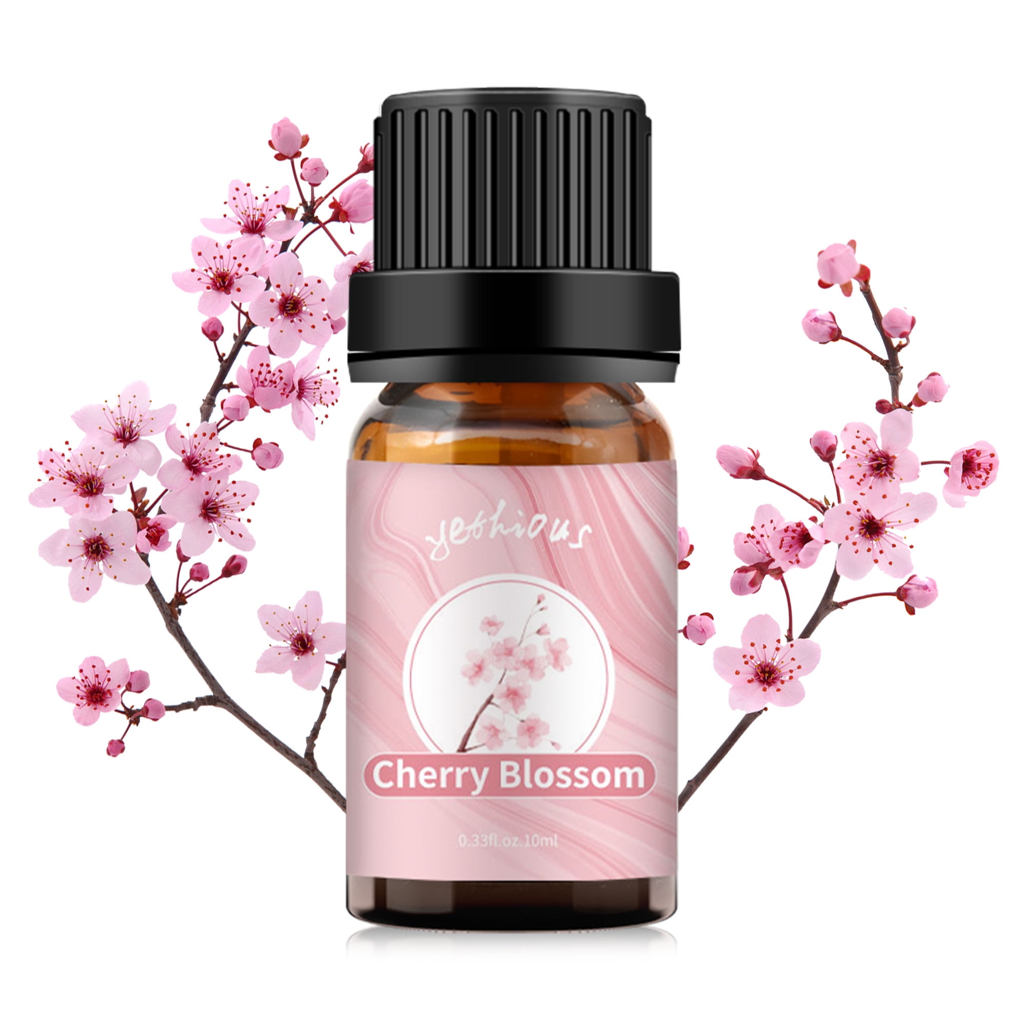 Cherry Blossom Essential Oil, 100% Pure and Undiluted, Natural Fragrance, For Diffusers, Athletes Care, Skin and Hair Care, DIY Scented Candle, 10ml