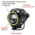 thumbnail image 4 of 125W Motorcycle Headlights Spotlights LED Motorcycle Angel Eyes U7 Headlamp 2Pcs/set Motorbike LED Auxiliary Lamp, 4 of 5