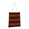 thumbnail image 2 of YFYANG Reusable Cotton Canvas Tote Shopping Bag, Red Watercolor Geometry Washable Portable Grocery Bag for Daily Travel, 2 of 8