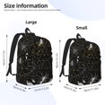 thumbnail image 4 of Daiia Spiderweb Bats And A Spider Vintage Canvas Backpack for Men and Women ,Hiking Backpack,Travel Laptop Bag for School,Large Capacity Backpack-Small, 4 of 8
