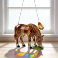 thumbnail image 4 of WWG 2D Acrylic Horse Suncatcher Window Decor with Chain 20cm Stained Glass Style Light Filtering Hanging Ornament for Indoor Outdoor Patio Garden Decoration, 4 of 6