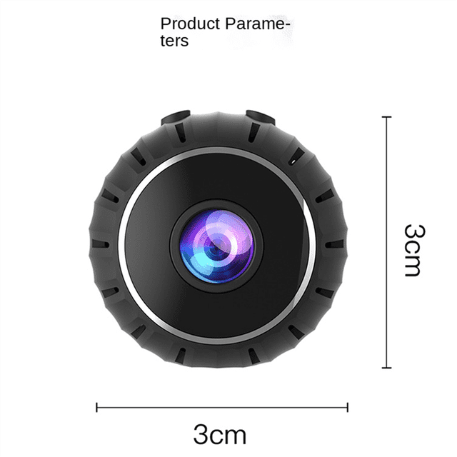 Mini cámara Cámara inalámbrica WiFi 1301P pequeña cámara de vigilancia de seguridad para el hogar de alta definición, sin tarjeta SD, mini cámara portátil para niñera, con detección de movimiento de