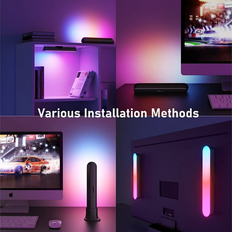 & Smart Music, WiFi Mode, Smart LED APP Bluetooth LED Light Light Party, Bar,Gaming with for TV Compatible Control Lamp XGeek Bar RGB Google Sync Lights, RGBIC with Lights Smart - Movies, Assistant,