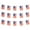 square, variant on 2 Packs Of 60Pcs In Total American Flag, Independence Day Banner Flag, Outside, For Patriotic Events, Sports, Bars Decorations -Triangle -20*28Cm