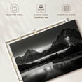 thumbnail image 6 of Elephant Stock Oxbow Bend Bw Wall Art - Horizontal Canvas Wall Art - Living Room Wall Decor - Nature Canvas - Black And White Decor - 48" x 32", 6 of 8