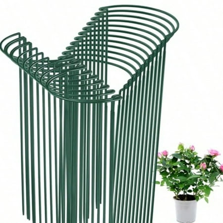 Tioncy 24 Pcs 24 H X 10 W Plant Support Stakes Cages For Garden Metal Half Round Plants Tension Rods For Indoor Outdoor Large Tall Flower Vegetables Tomato Peony Rose Support Tioncy 24 Pcs 24 H X 10 W Plant Support Stakes Cages For Garden Metal Half Round Plants Tension Rods For Indoor Outdoor Large Tall Flower Vegetables Tomato Peony Rose Support
