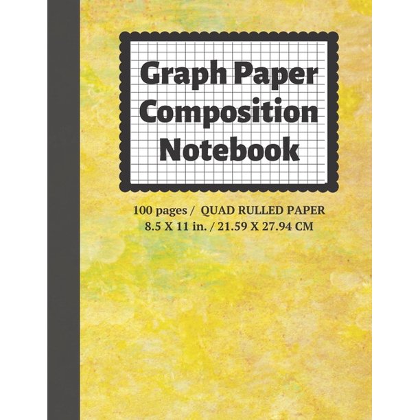 Graph Paper Composition Notebook Grid Paper Notebook, Quad Ruled, 100