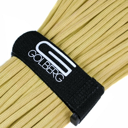 

50 Ft - Golberg True Kevlar Military Grade Paracord - Yellow : Type III : 7-Strand : 1250lb Rating : 7/32 Diameter - Hand Tested and Made in the USA