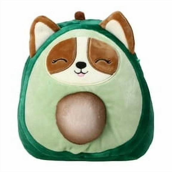 Squishmallows 8" Regina the Corgi as Avocado - Soft and Squishy Stuffed Animal Toy - Official Kellytoy - Great Gift for Kids