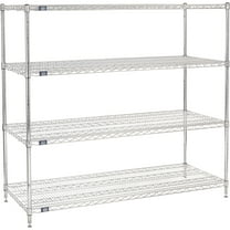 Nexel 24725C Nexel Chrome Wire Shelving, 72"W X 24"D x 54"H