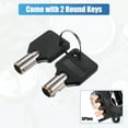 thumbnail image 6 of Unique Bargains 1 Set Round Key Ignition Switch Fit for Harley-Davidson Softail Road King 1993-2013 Silver Tone, 6 of 7
