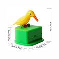 thumbnail image 1 of ziyahihome Toothpick Box Toothpick Storage Case Automatic Dispenser Bird Shape ABS Plastic Holder, Yellow, Green, 1 of 9
