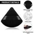 thumbnail image 5 of 4 Pieces Triangle Powder Puffs Face Cosmetic Powder Puff Washable Reusable Soft Plush Powder Sponge Makeup Foundation Sponge for Face Body Loose Powder Wet Dry Makeup Tool, 5 of 5
