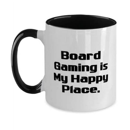 

Board Gaming is My Happy Place. Board Games Two Tone 11oz Mug Funny Board Games Cup For Friends