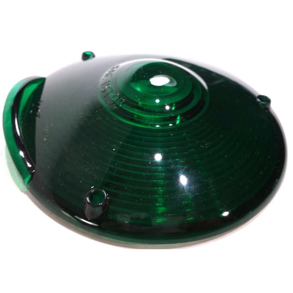 Replacement Lens 4" Round Green Plastic 3 Screws Peterbilt Fits Kenworth Freightliner