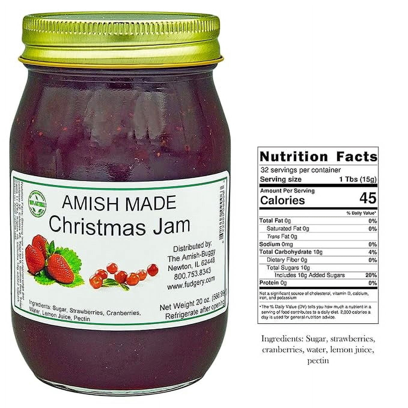 Amish Made Christmas Jam 18 oz.