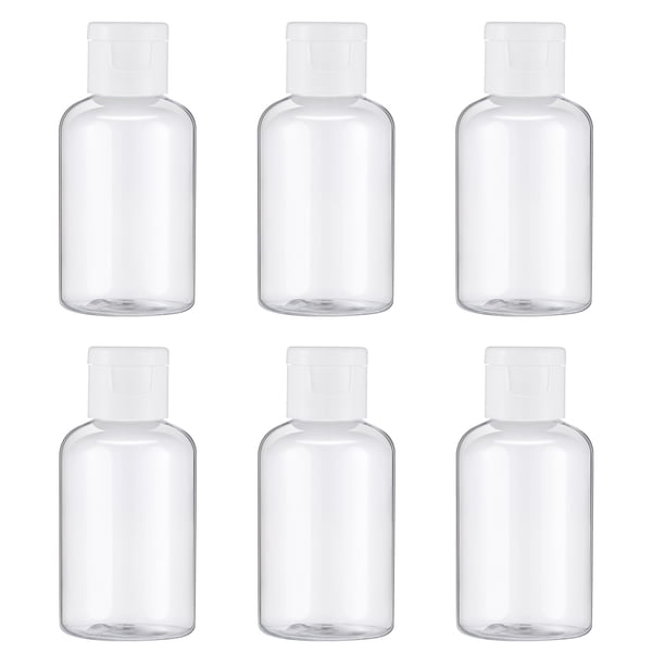 FrCole 6pcs Botellas de viaje portátiles Botellas vacías recargables Envase cosmético líquido