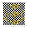 thumbnail image 5 of Waterproof Cute Sunflower Colorful Shower Curtain 72x72 Inch Boho Style Polyester Unique Shower Curtain for Bathroom Hotel Home Decor with 12 Plastic Hooks, 5 of 5