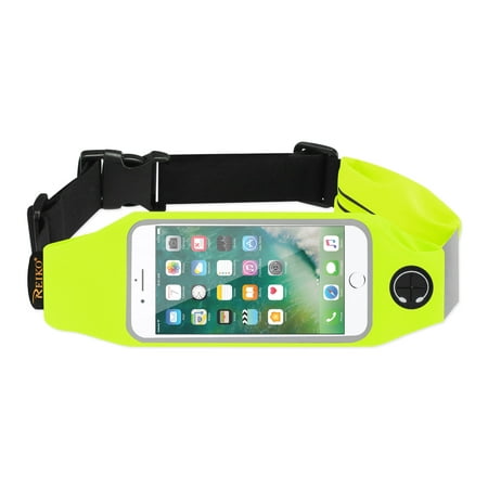 Running Sport Belt For Iphone 7 Plus/ 6s Plus Or 5.5 Inches Device With Two Pockets In Green (5.5x5.5 (Best Iphone 7 Plus Running Belt)