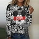 thumbnail image 2 of Disney Mickey Mouse Print Women's Long Sleeve Round Neck T-shirt Cartoon Four Seasons Top Women's T-shirt Y2k Graphic T-shirtXXXL Gao Jinjia LED, 2 of 2