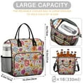 thumbnail image 5 of OBREWU Pioneer Flower Womens Lunch Box for Work,Insulated Large Pioneer Flower Lunch Bag for Women,Loncheras Para Mujer,Leakproof Adult Lunch Bag for Work,Beach,Travel,Picnic,Camping, 5 of 7
