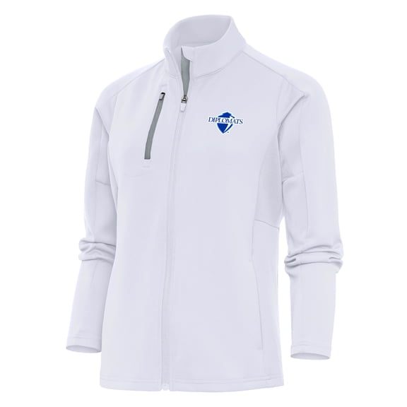 Women's Antigua White Franklin & Marshall Diplomats Generation Digital Thermal Full-Zip Jacket