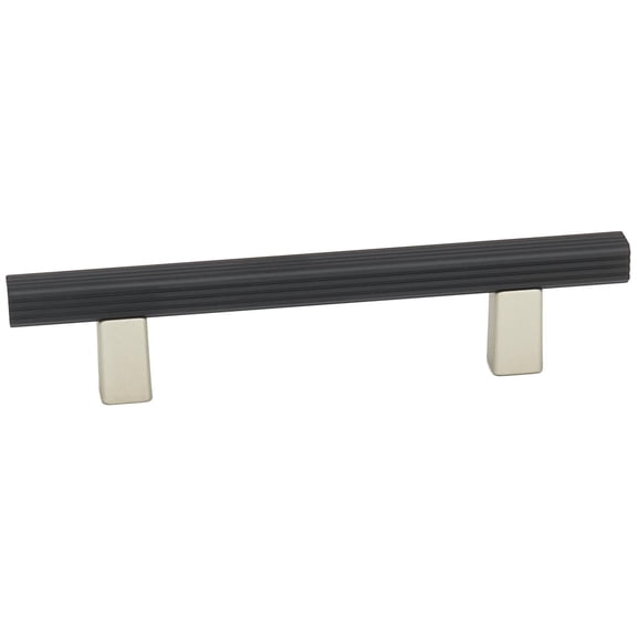 Alno A2905-3 Quadrato 3" Center To Center Modern Grooved Square Cabinet Bar Handle /