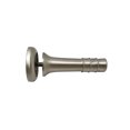 thumbnail image 2 of Door Stop Sand Cast Brass 73MM – Solid Brass Heavy Duty Wall, Floor, Door Mounted Stopper with Round Rosette – Black, Chrome, Satin Nickel, Satin Brass, 2 of 12