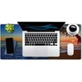 thumbnail image 4 of Extended Gaming Mouse Pad - Non-Slip Water-Resistant Rubber Base Computer Keyboard Mouse Mat, 35.4 x 15.7-inch XX-Large Desk Mat, Ideal Partner for Work & Game, Pacific Sunrise at Lanikai Beach, 4 of 6