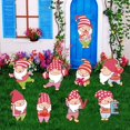 thumbnail image 2 of 8PCS Valentine's Day Yard Signs with Stakes Valentine Gnomes Lawn Decorations Outdoor Love Gnomes Swedish Tomte Elf Corrugated Yard Signs Decor, 2 of 6