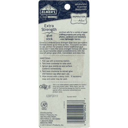 Elmer’s CraftBond Extra Strength Glue Stick, 26 g, 1 Count
