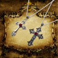 thumbnail image 4 of WINDLAND 2pcs Gothic Crucifix Necklace Cross Pendant Neckchain Jewelry Stylish Jewelry, 4 of 14