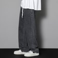 thumbnail image 6 of Mens Baggy Jeans Summer Thin Daily Solid Color Casual Jeans And Pants Gray 2XL Jeans for Men, 6 of 6