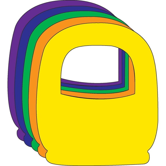 SHAPES ETC. Large Assorted Color Creative Foam Cut-Outs - Basket
