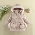 thumbnail image 6 of TBWNWG Girls Winter Padded Coat with Gloves Warm Long Jacket, 6 of 8
