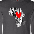 thumbnail image 4 of Inktastic Black History Month Ink Print African Heart Long Sleeve T-Shirt, 4 of 5