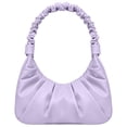 thumbnail image 1 of Soft leather women's underarm bag women's cloud pleated bag, 1 of 5