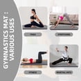 thumbnail image 5 of Signature Fitness 2ft x 6ft x 2in Folding Gymnastics Mat, 3-Panel Exercise Mat for Yoga, Tumbling, Stretching, Home Gym, PVC Leather + EPE Foam, Multiple Colors, 5 of 5
