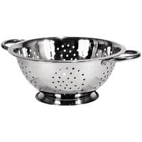 Culina 3QT Stainless Steel Colander – Compact Design, Over 200 Perforations, Stable Base, Ideal For Small Kitchens